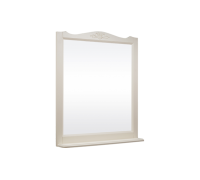 Зеркало ВЕРСАЛЬ 105 (в рамке с полочкой) Слоновая кость/9001 (BAS)  МБ00089