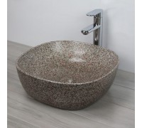 800-А420-CV11 (камень) Раковина для ванной MELANA