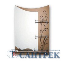 Зеркало  для ванной комнаты (F687)   FRAP (тонир корич)
