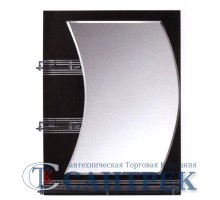 Зеркало  для ванной комнаты (F680)   FRAP (тонир черн)
