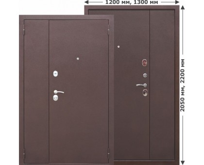 Дверь входная металлическая Гарда 6см металл/металл 960 х 2050мм