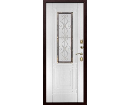 Дверь входная металлическая Венеция 7,5см Белый ясень 960 х 2050мм