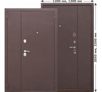 Дверь входная металлическая Гарда 6см металл/металл 860 х 2050мм