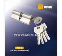 Цилиндровый механизм MSM NW80 SN ключ-ключ матовый никель