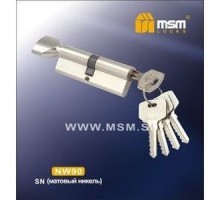Цилиндровый механизм обычный ключ-вертушка NW90mm SN матовый никель