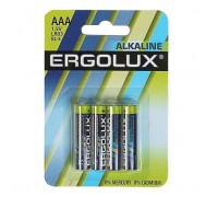Батарейка ERGOLUX LR03 Alkaline BL-4 1,5B