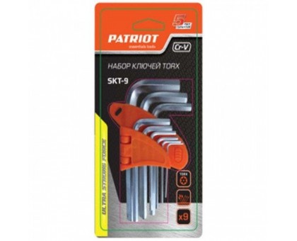 Набор ключей PATRIOT SKT-9 TORX T10-T50 CrV 9шт