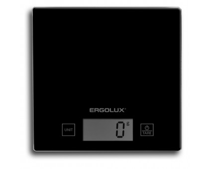 Весы кухонные ERGOLUX ELX-SK01-C02 черные, до 5кг