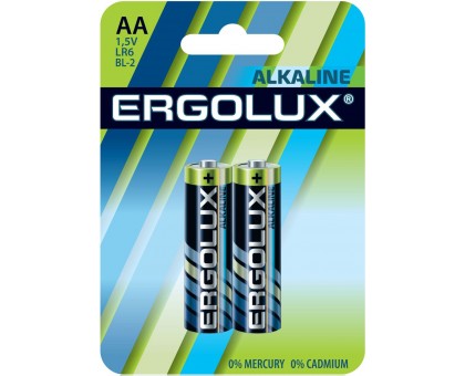 Батарейка ERGOLUX LR6 Alkaline BL-2