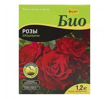 Удобрение сухое "Фаско" БИО Розы и цветущие многолетники гранулированное коробка 1,2кг