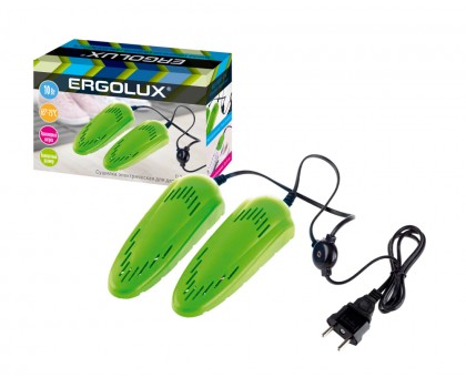 Сушилка электрическая для обуви ERGOLUX ELX-SD01-C16 салатовая, 10Вт