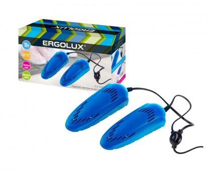 Сушилка электрическая для обуви ERGOLUX ELX-SD02-C06 синяя, 10Вт