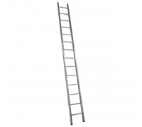 Лестница приставная односекционная Alumet H1 5114, алюминиевая, 14 ступеней, 3,93м