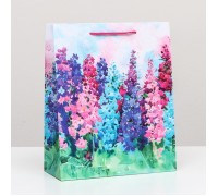 Пакет подарочный "Цветочный луг" 26 х 32 х 12 см