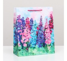 Пакет подарочный "Цветочный луг" 26 х 32 х 12 см