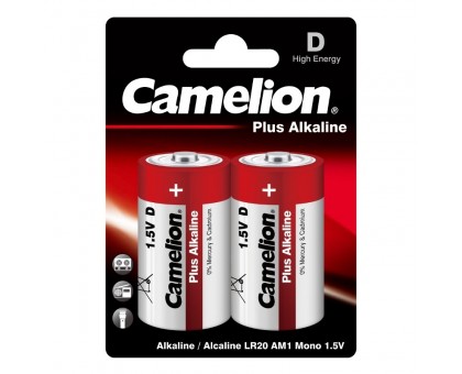 Батарейка Camelion LR20 Plus Alkaline BL-2