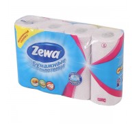 Полотенце бумажное ZEWA кухонное 2-х слойное 4шт