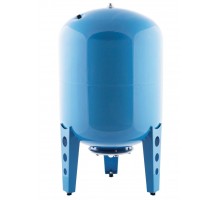 Гидроаккумулятор 50 В вертикальный (стальной фланец, синий) СТК