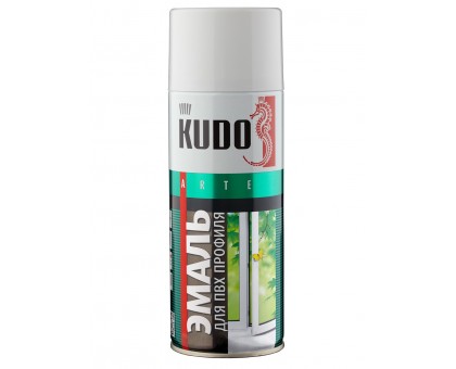 Краска аэрозоль "KUDO" для ПВХ профиля белая 520мл KU-6101
